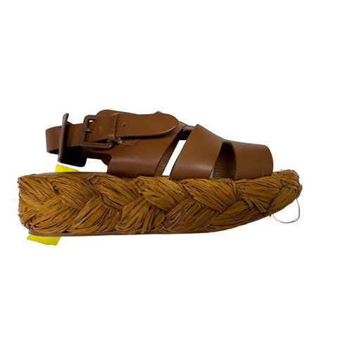 braided straw fisherman sandals