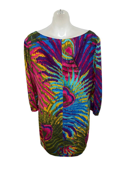 peacock feather dress