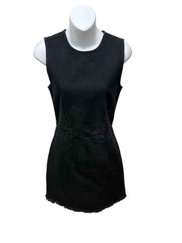 sleeveless denim dress