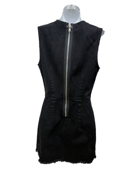 sleeveless denim dress