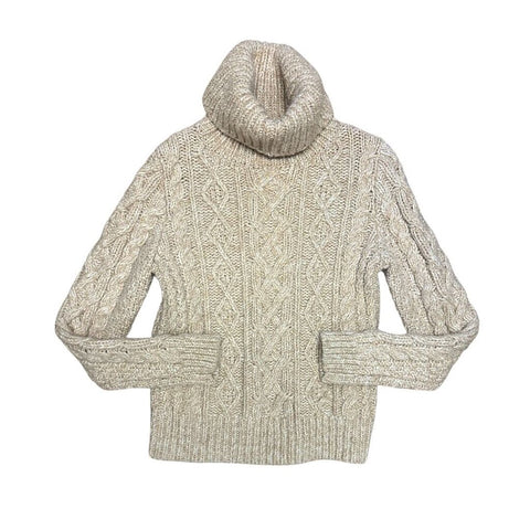 cable knit turtleneck