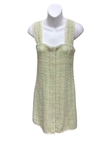 tweed sleeveless dress