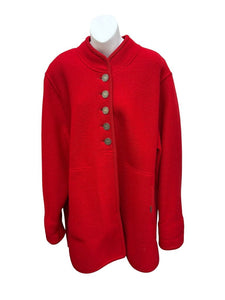 long coat, silver buttons