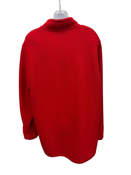 long coat, silver buttons