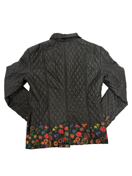 floral quilted jacket