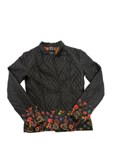 floral quilted jacket