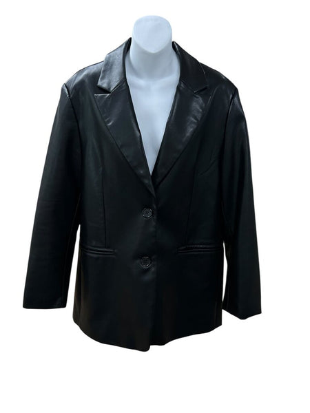 blazer/pleather