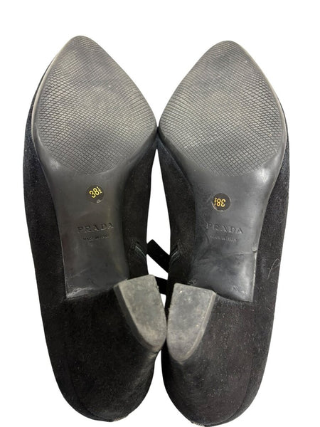 suede heel ankle booties