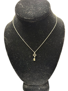 tiny key necklace
