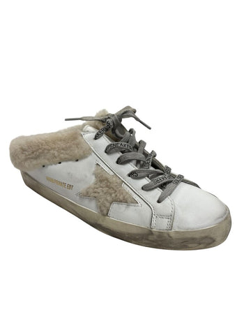 shearling mule sneakers