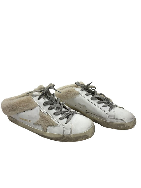 shearling mule sneakers
