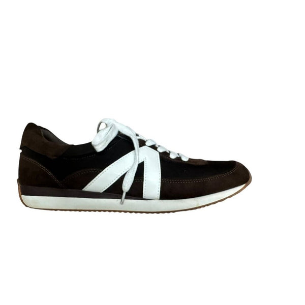 suede/nylon sneakers