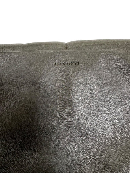 puffer leather crossbody