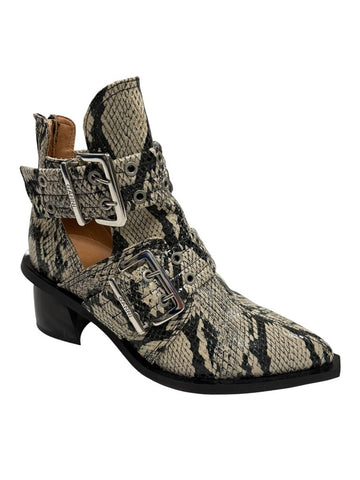 snake print boots