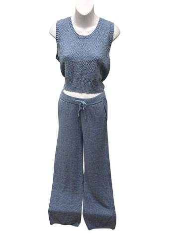 knit vest/joggers