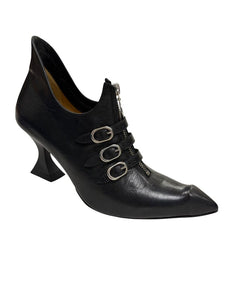 strappy pointy booties