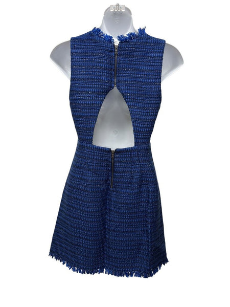 sleeveless tweed dress