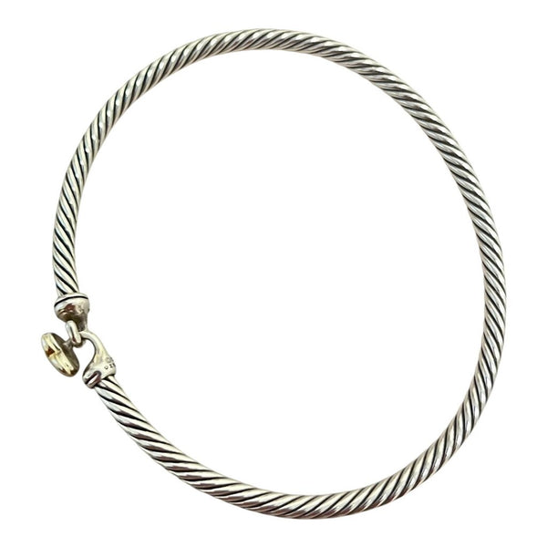 gold heart on cable