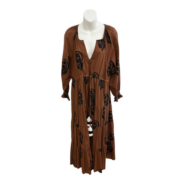 pattern tassels maxi