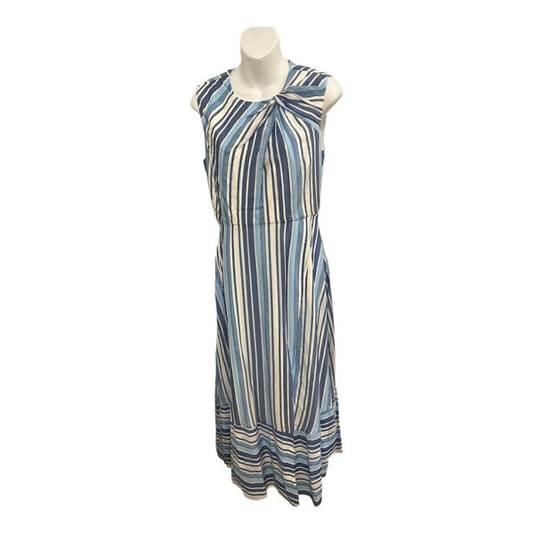 pinstriped dress