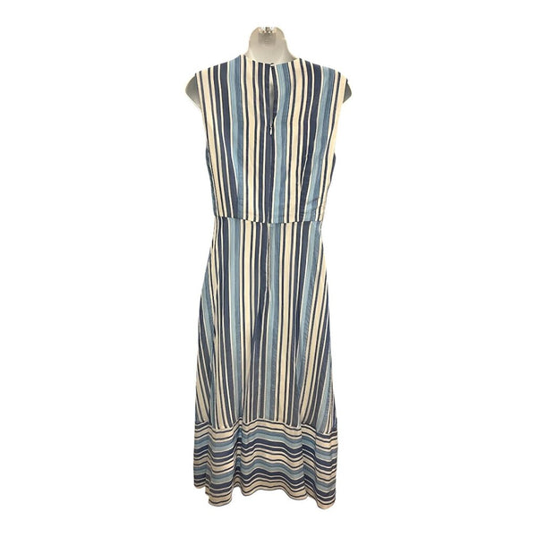 pinstriped dress