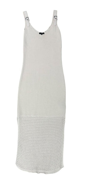 textured knit maxi dres
