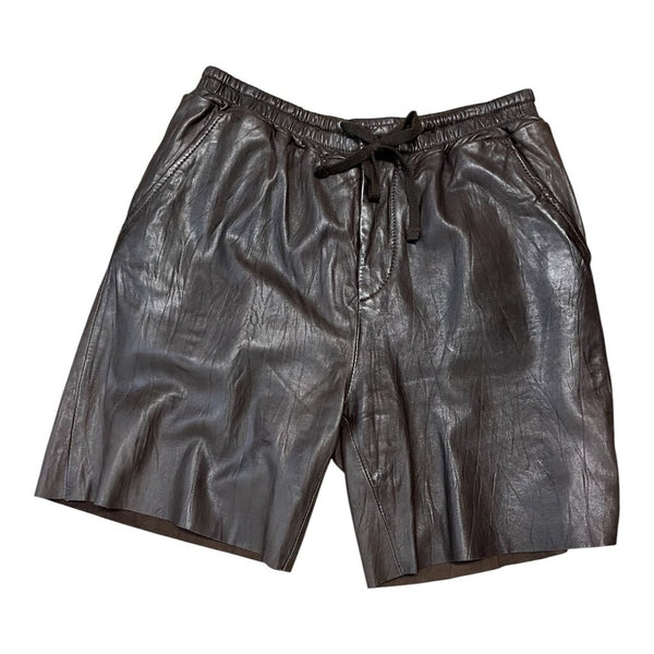 sheep leather shorts