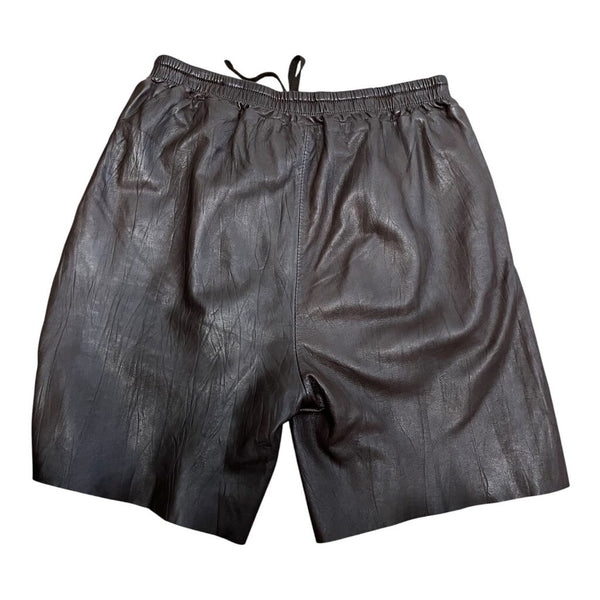 sheep leather shorts