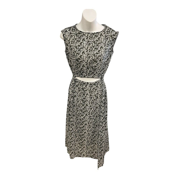 floral tank cutout dress