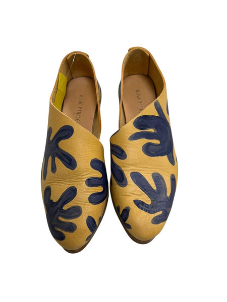painted leather shoes