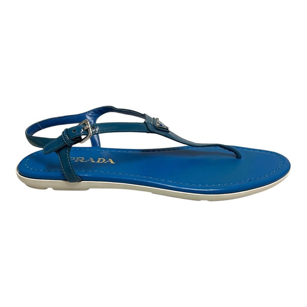 triangle logo thong sandals