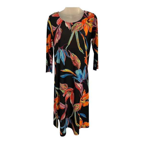 floral slit dress