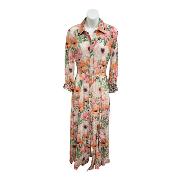 floral buttons maxi