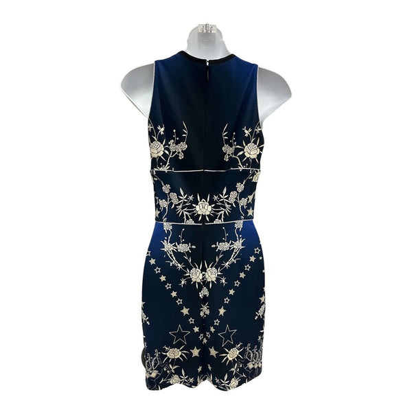 floral sheer panel tank dress