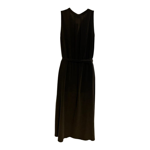 silk buttons tank dress