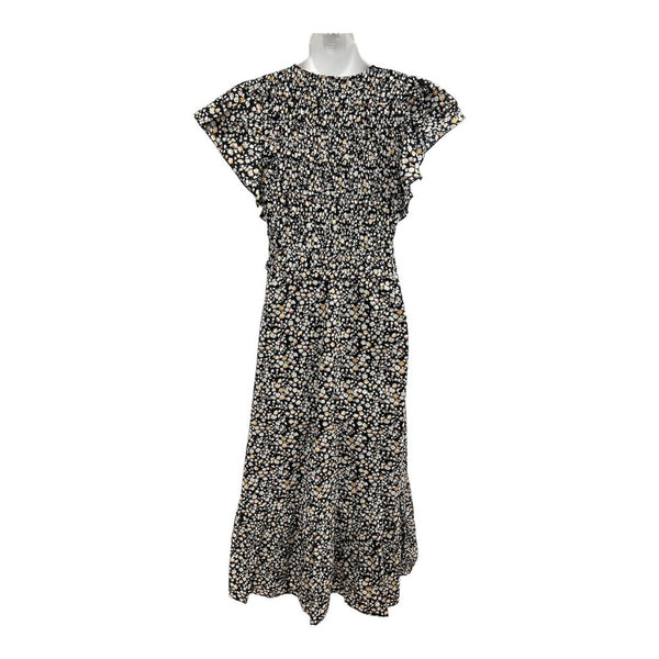 smock v neck floral dress