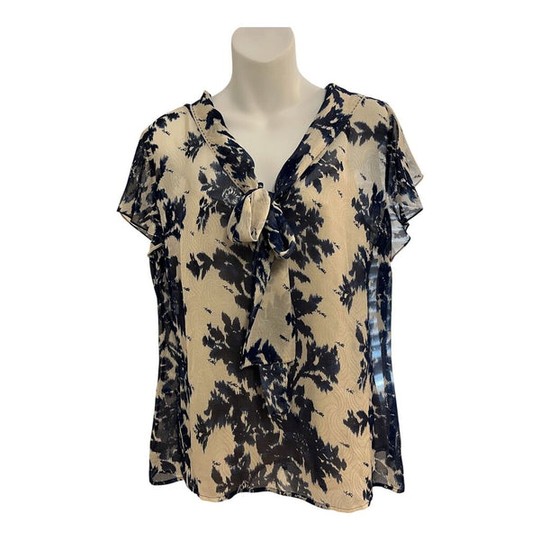 silk pattern bow top