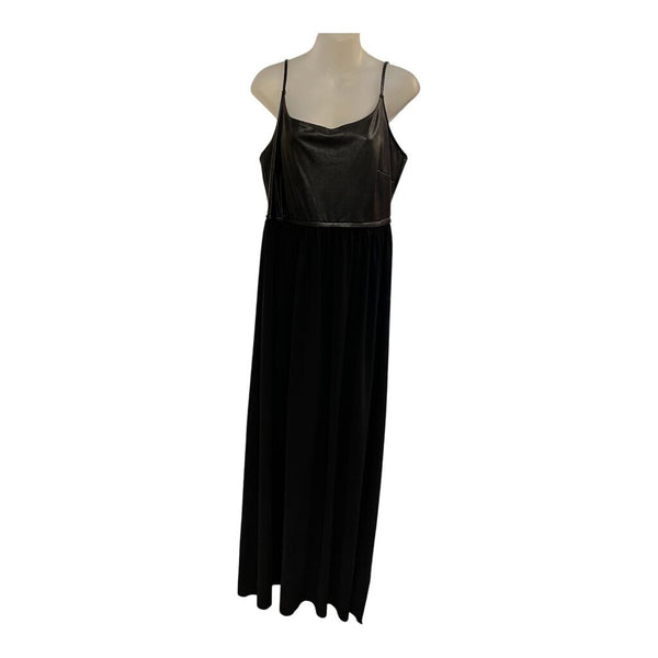 nwt pleather top maxi