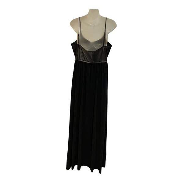 nwt pleather top maxi