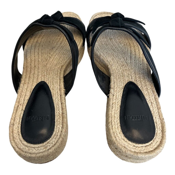 leather knot platform sandal