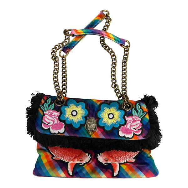 kansington velvet shoulder bag