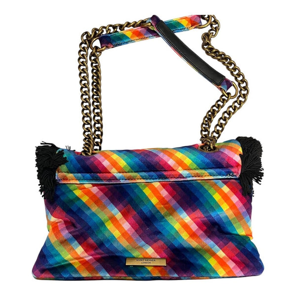 kansington velvet shoulder bag