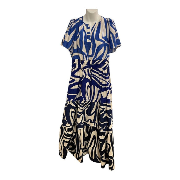 ombre pattern maxi dress