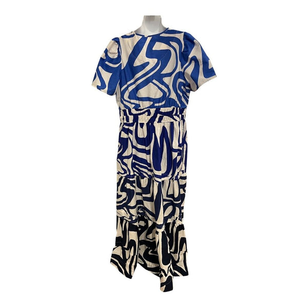ombre pattern maxi dress