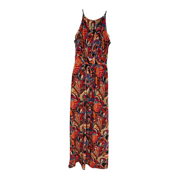 strappy pattern maxi