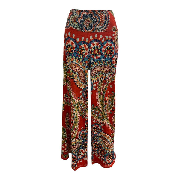 printed bell bottoms