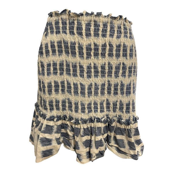 pattern ruched skirt