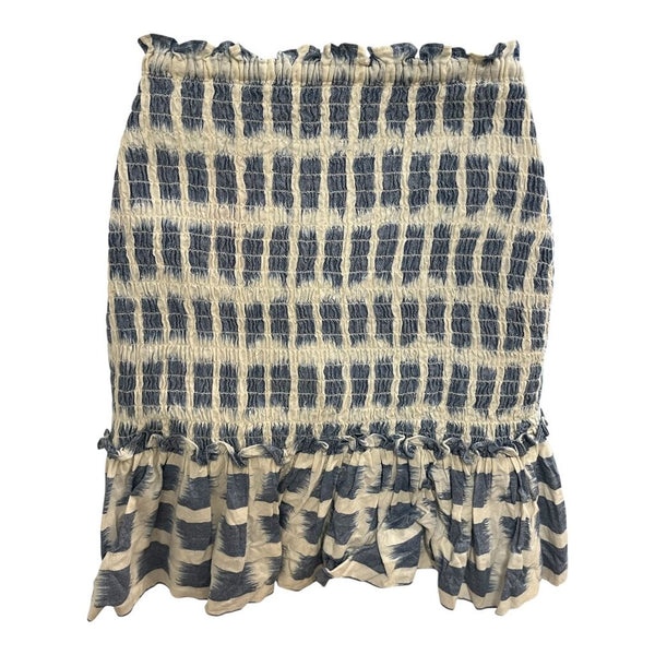 pattern ruched skirt