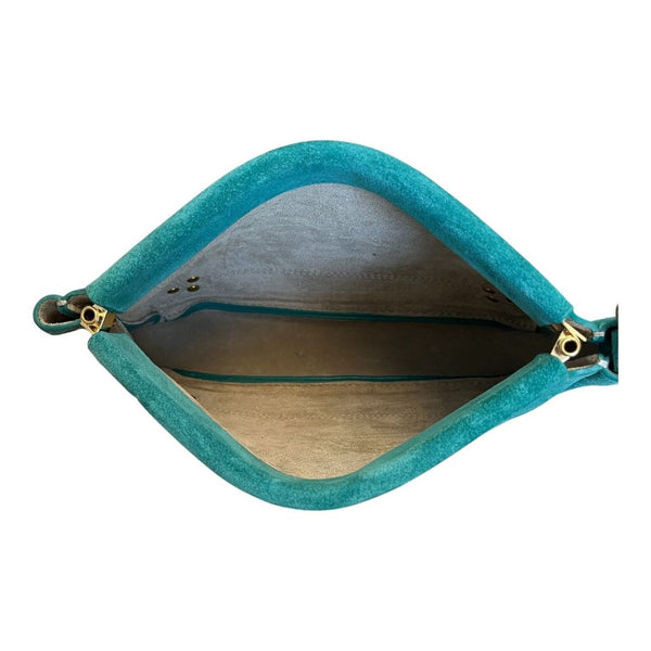 suede wristlet