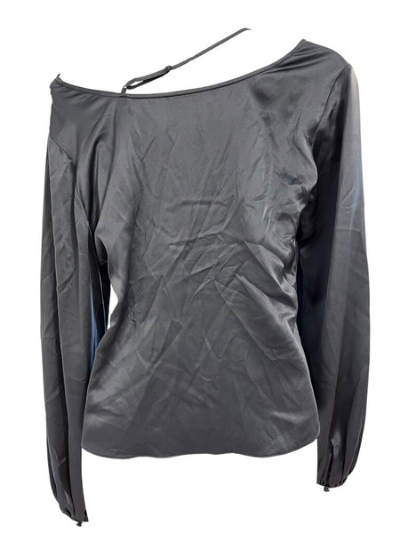 silk cowl blouse